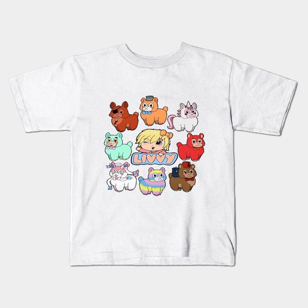 Livvy & Her Alpacas Kids T-Shirt by Livvy